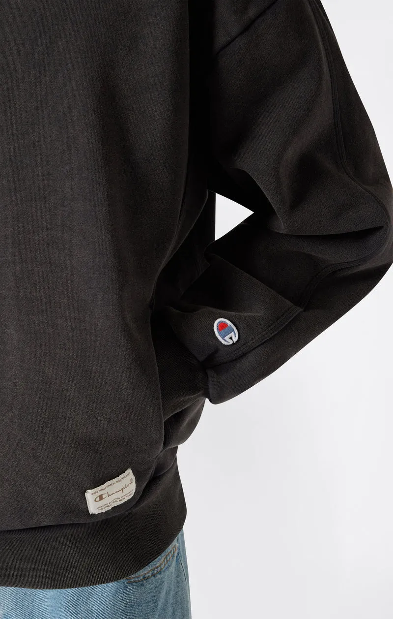 Men’s Hooded Sweatshirt with Washed Effect