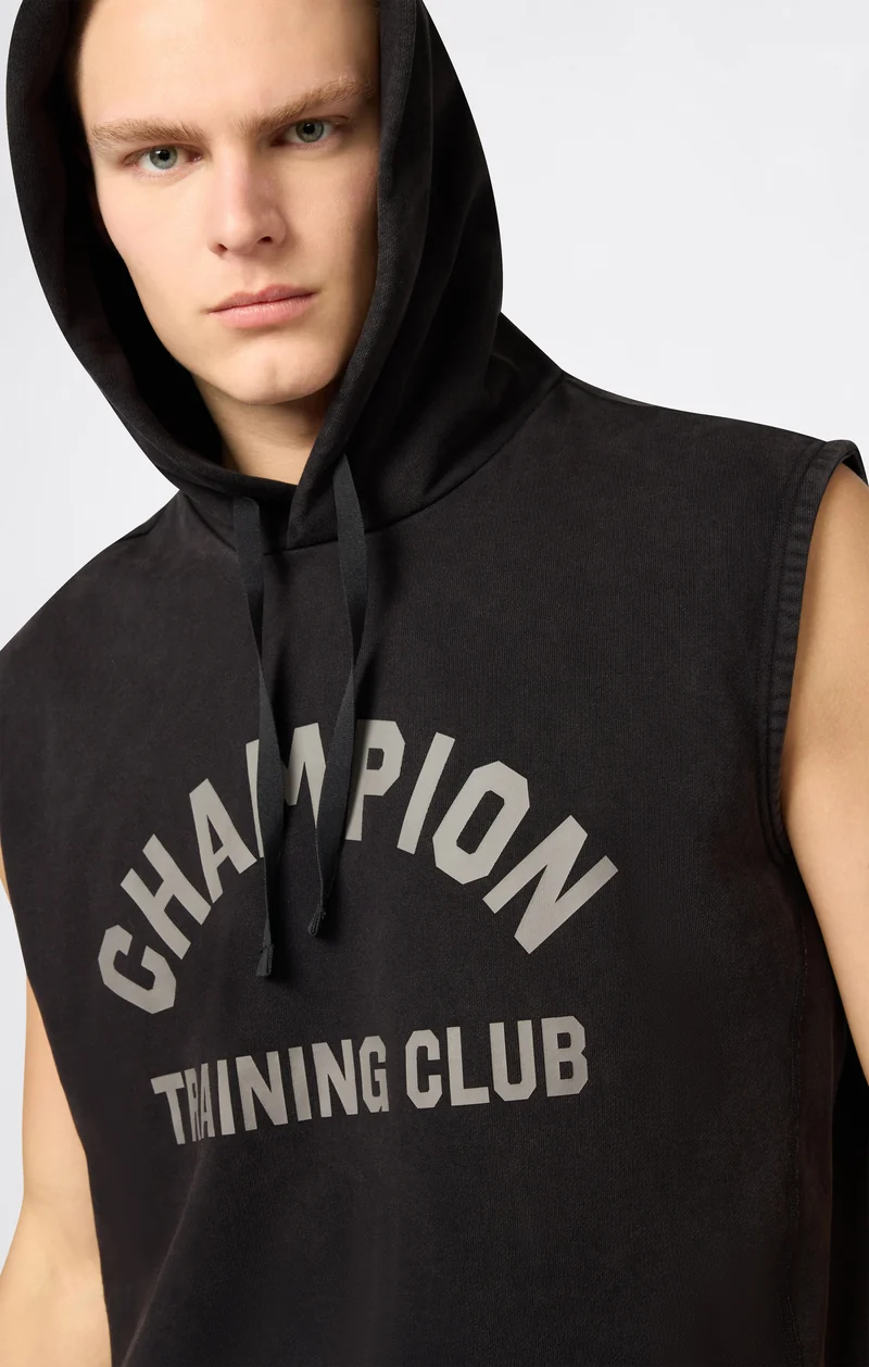 Men’s Boxing-Inspired Hooded Tank Top