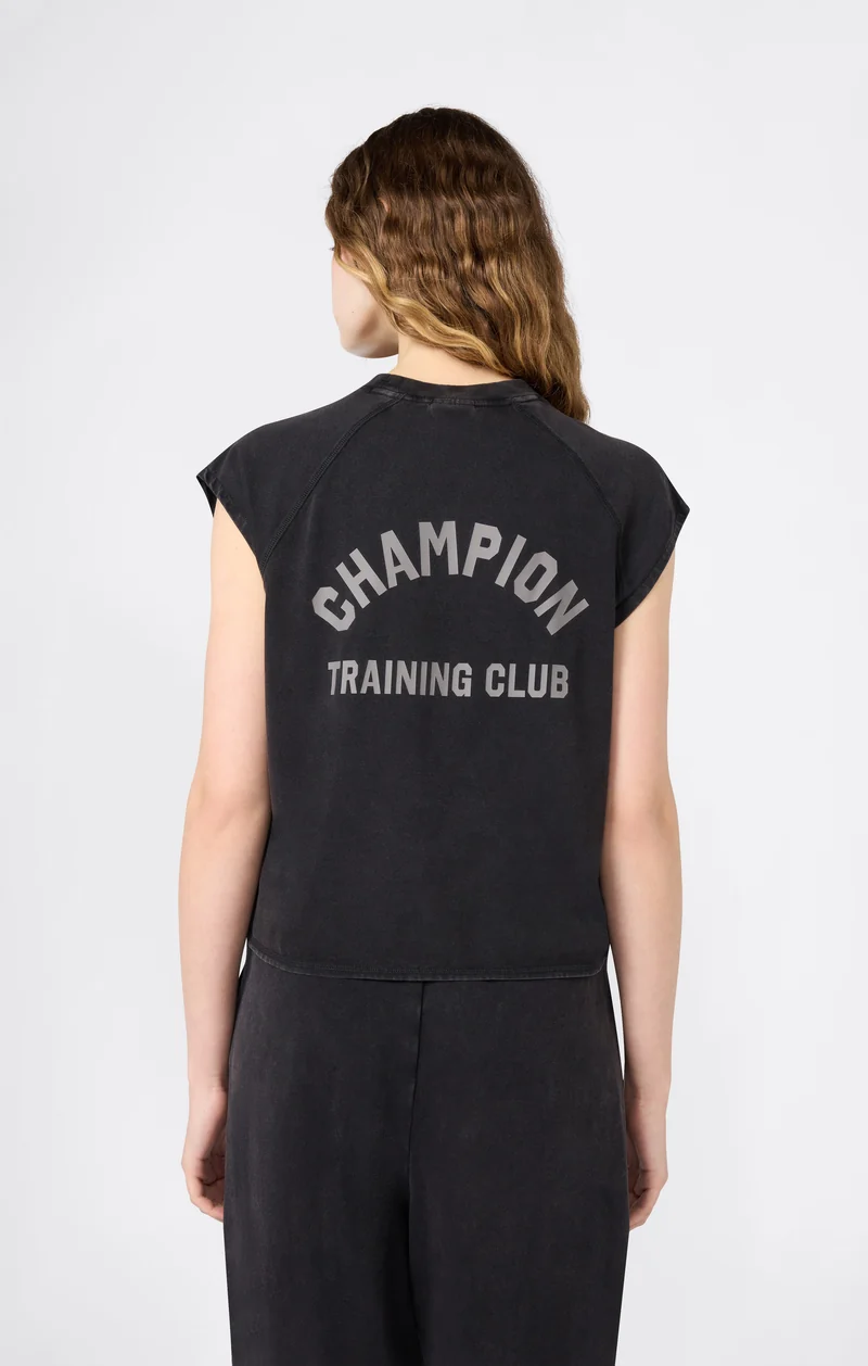 Women’s Boxing-Inspired Crewneck T-Shirt