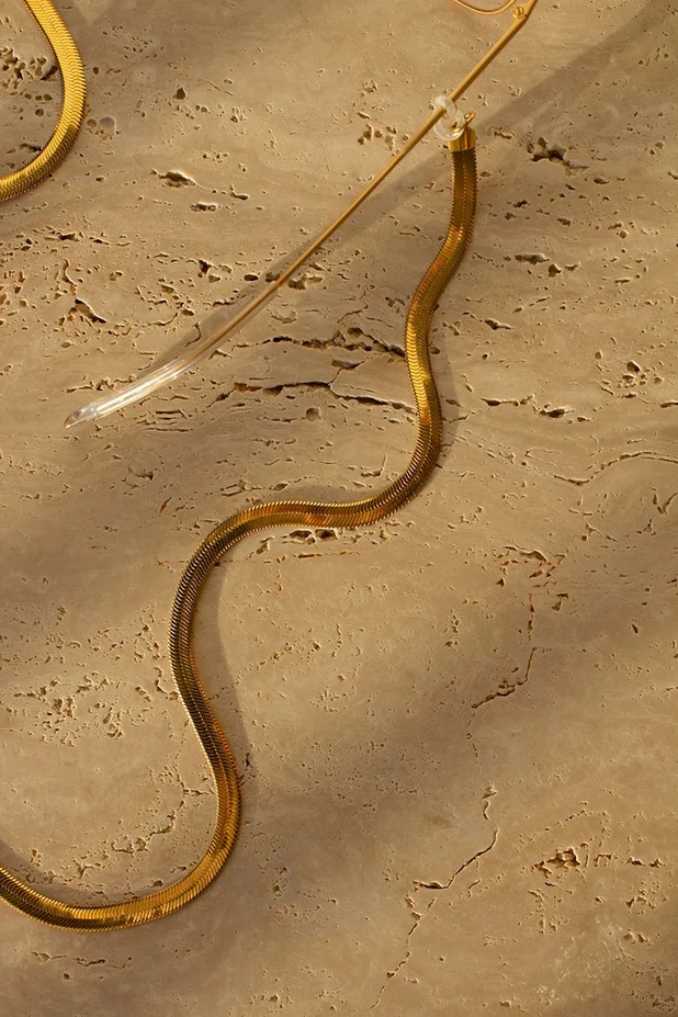Flat snake chain