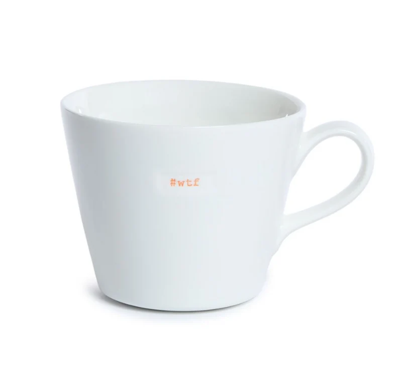 Bucket Mug #wtf (what the fuck)