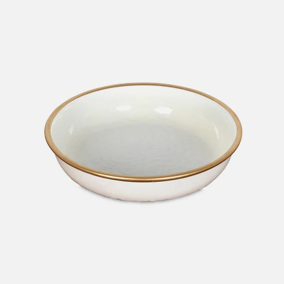 Schaaltje Zireg Rond Mini Ivoor