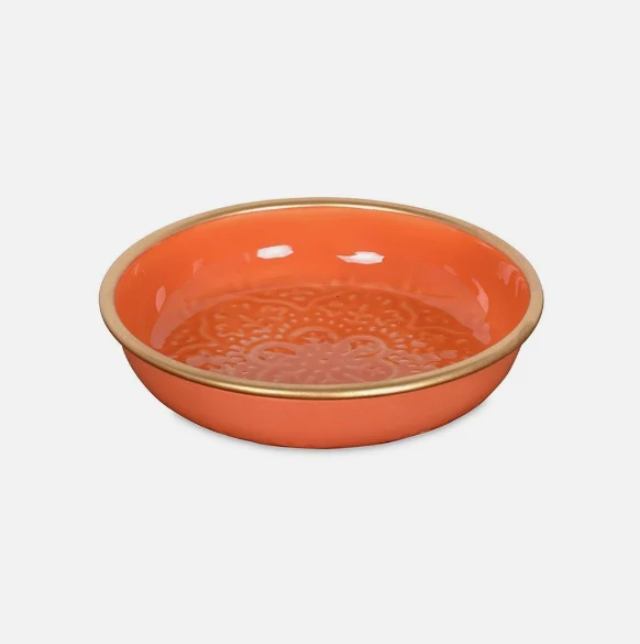 Schaaltje Zireg Rond Mini Oranje