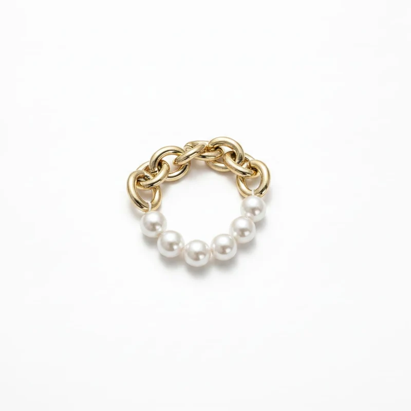 Bracciale in catena con perle eleganti - Oro