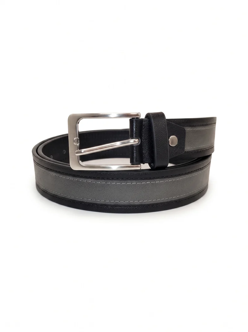 Cintura uomo fusto a contrasto elegante - Nero