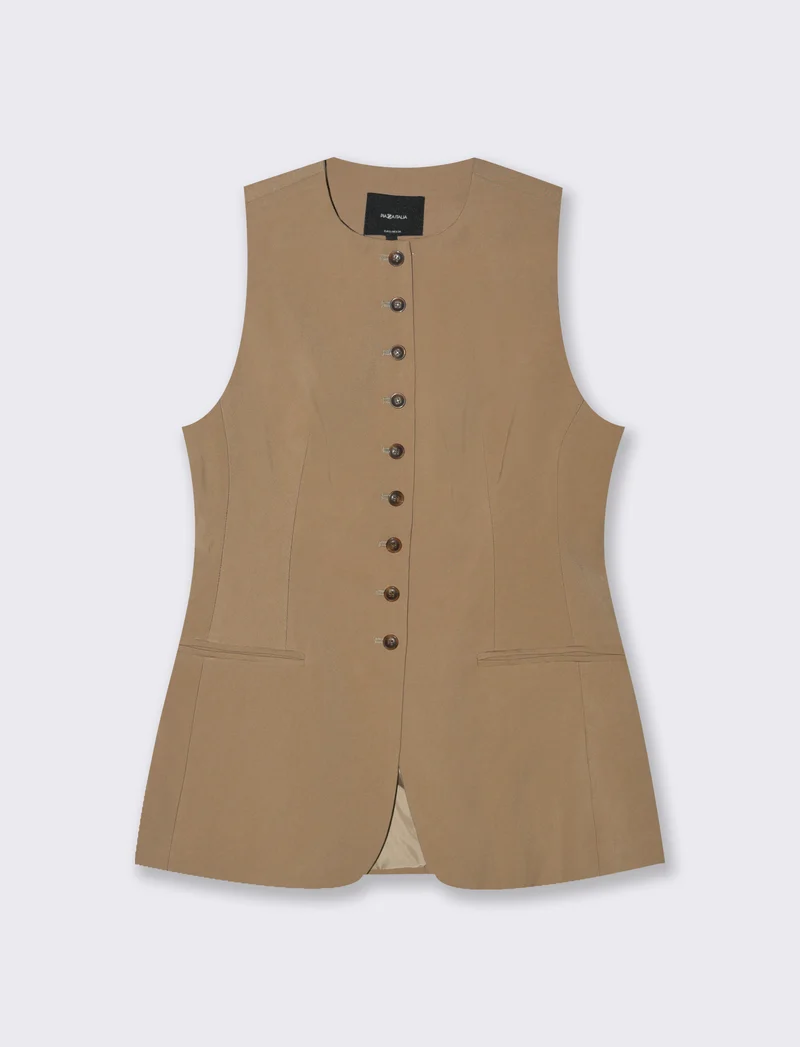 GILET LUNGO - Kaky 1