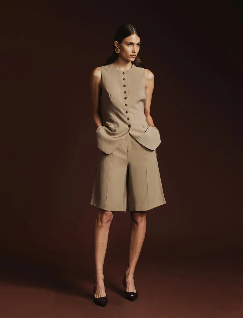GILET LUNGO - Kaky 1