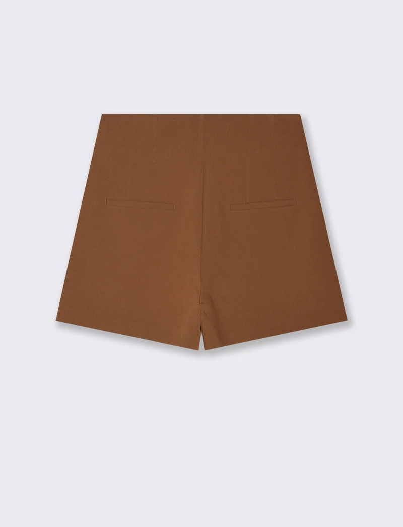 SHORT VITA ALTA - Marrone tabacco