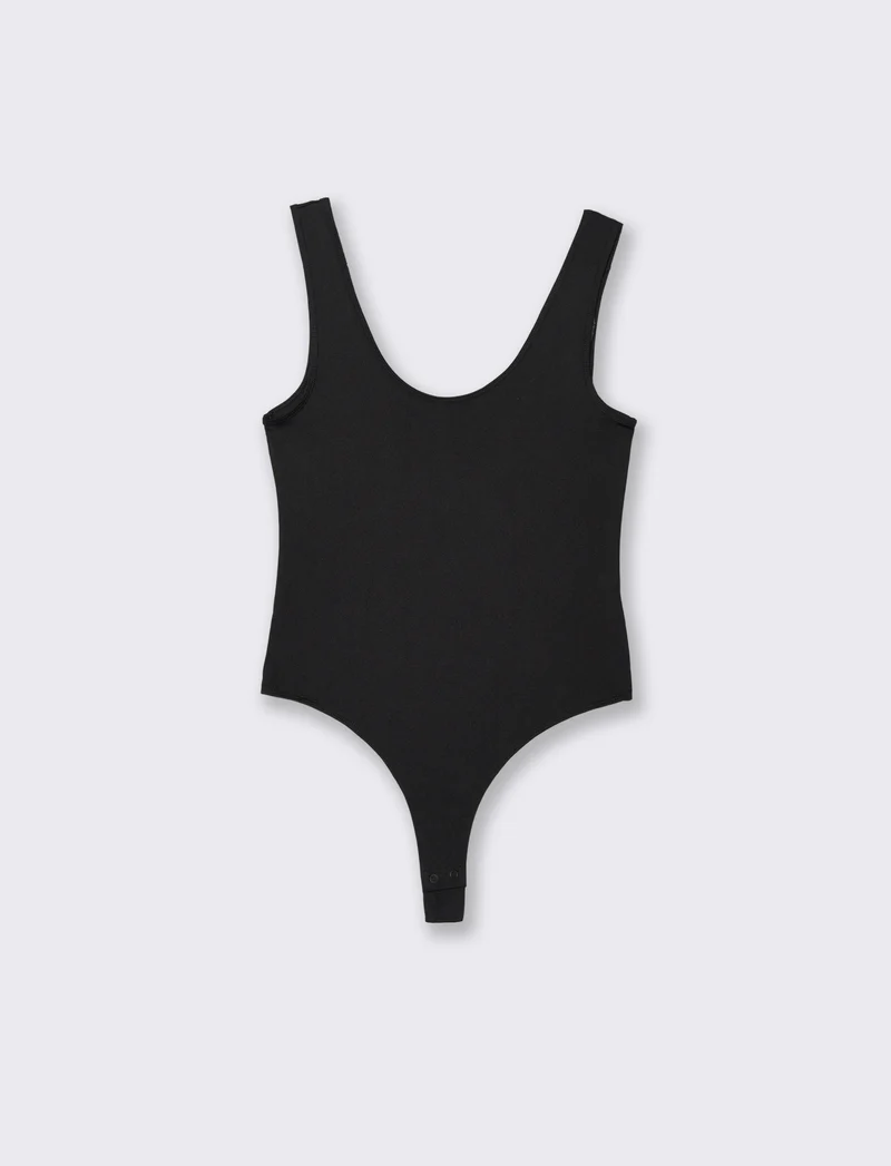 BODY SCOLLO A V - Nero