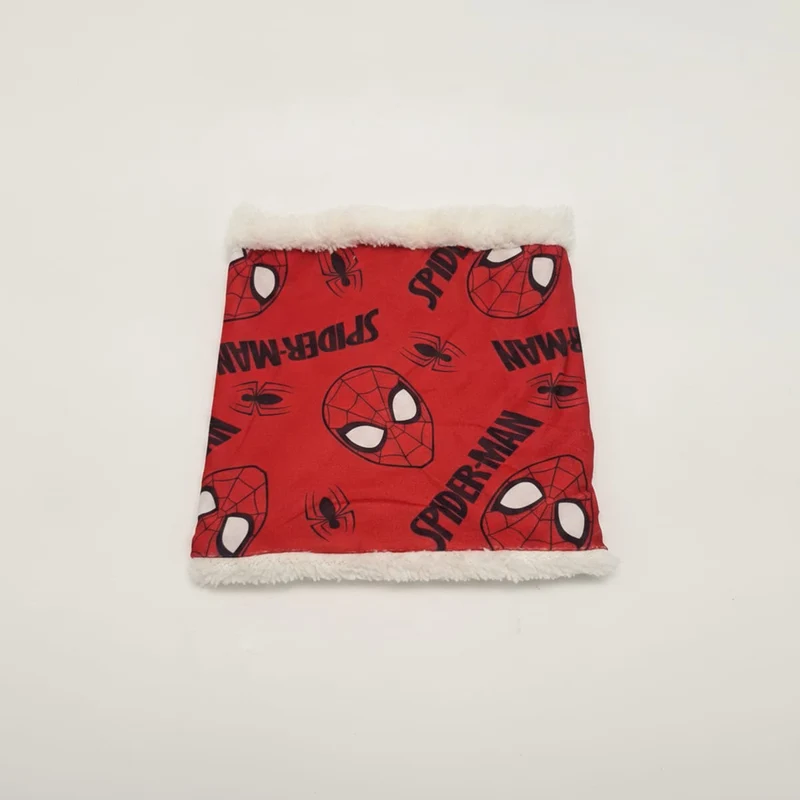 Collo bambino sciarpa con pelliccia finta - Rosso