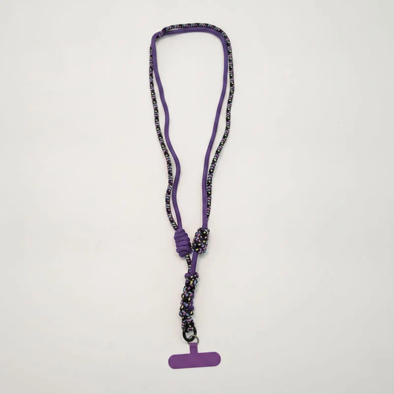 Laccio portacellulare doppio cordoncino - Viola