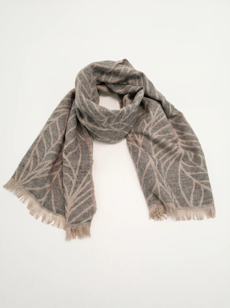 Sciarpa goffrata leggera e elegante - Grigio