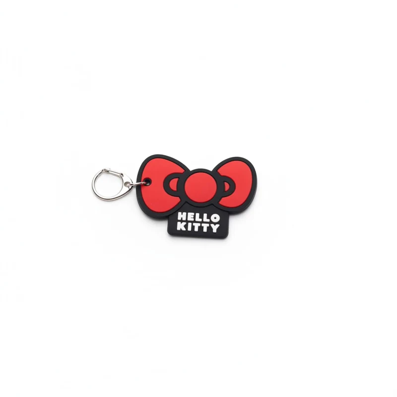 Portachiavi Hello Kitty gommato per bambina - Rosso