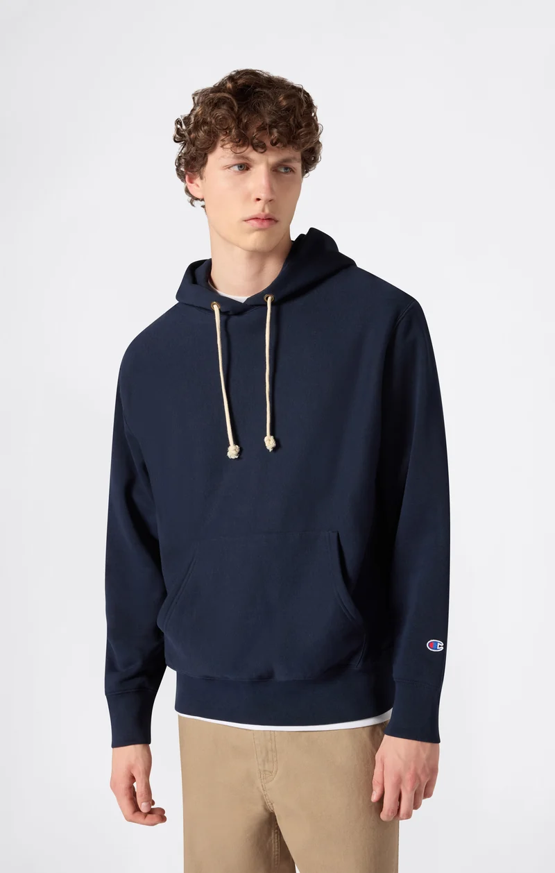 Men’s Lightweight Hooded Sweatshirt Reverse Weave