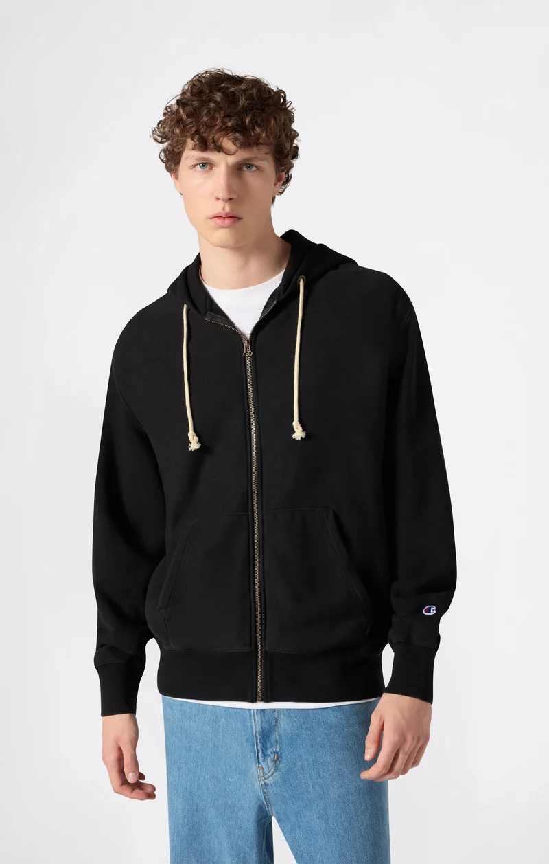 Men’s Full Zip Hoodie Sweatshirt Reverse Weave