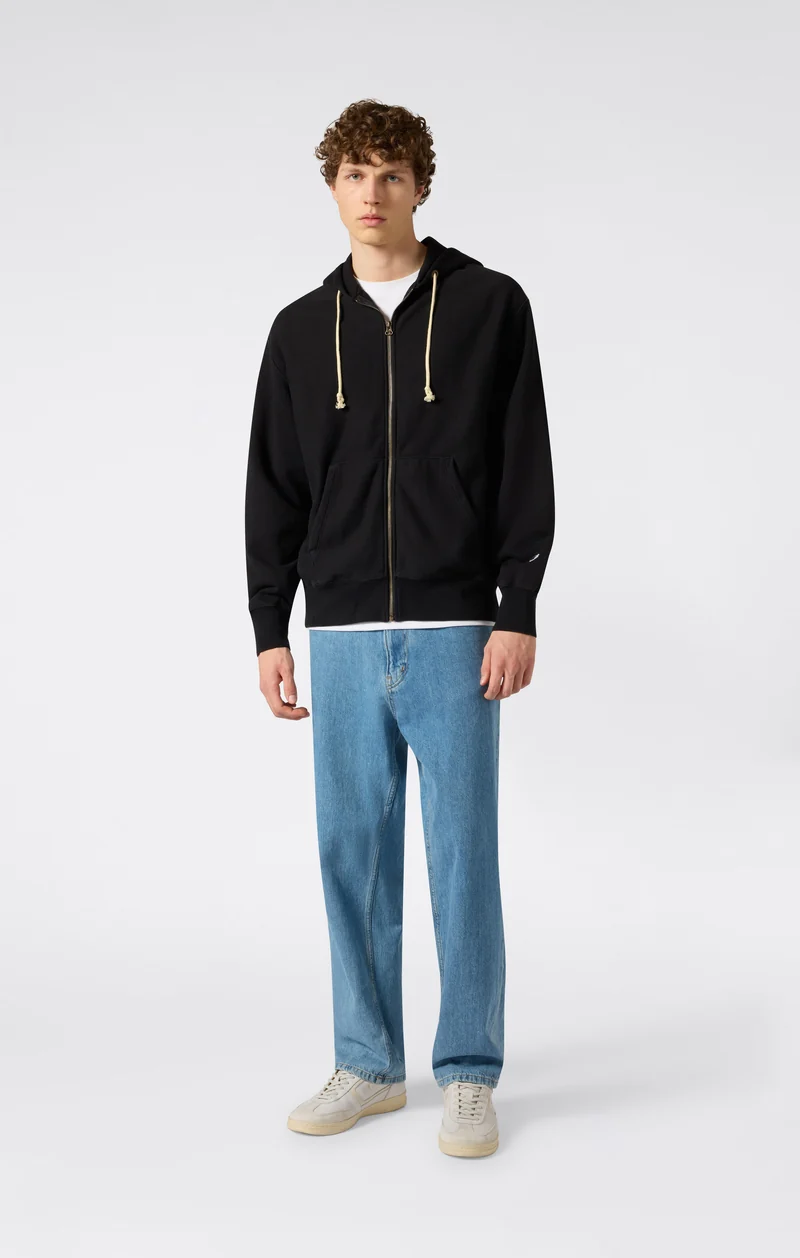 Men’s Full Zip Hoodie Sweatshirt Reverse Weave