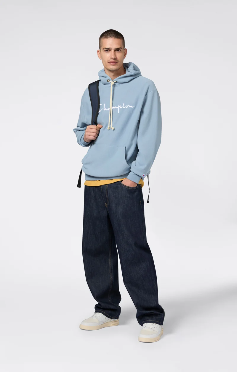 Reverse Weave Men's Loose Fit Hoodie