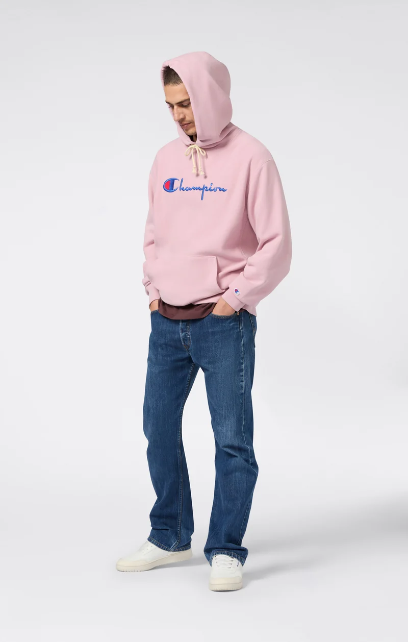 Reverse Weave Men's Loose Fit Hoodie