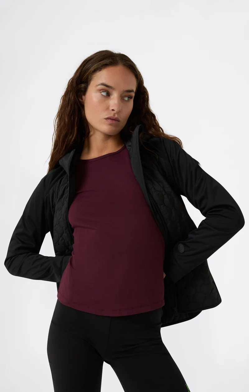 Women's Ribbed Slim Fit C-Tech T-Shirt