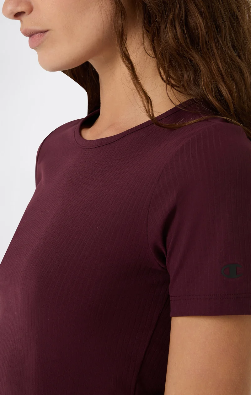 Women's Ribbed Slim Fit C-Tech T-Shirt