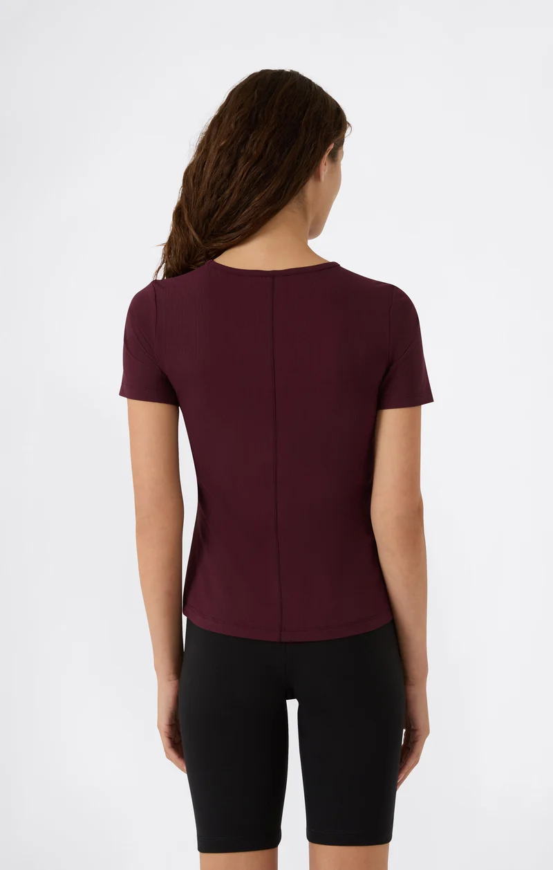 Women's Ribbed Slim Fit C-Tech T-Shirt