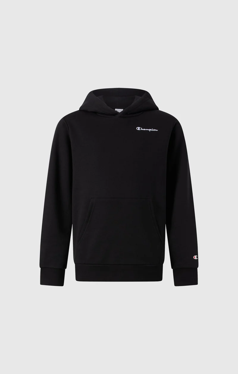 Boys’ Fleece Hoodie with Small Embroidered Logo Icons