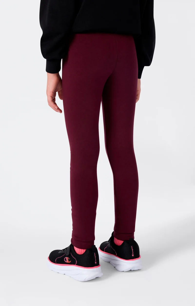 Girls' Fleece Leggings Script Logo