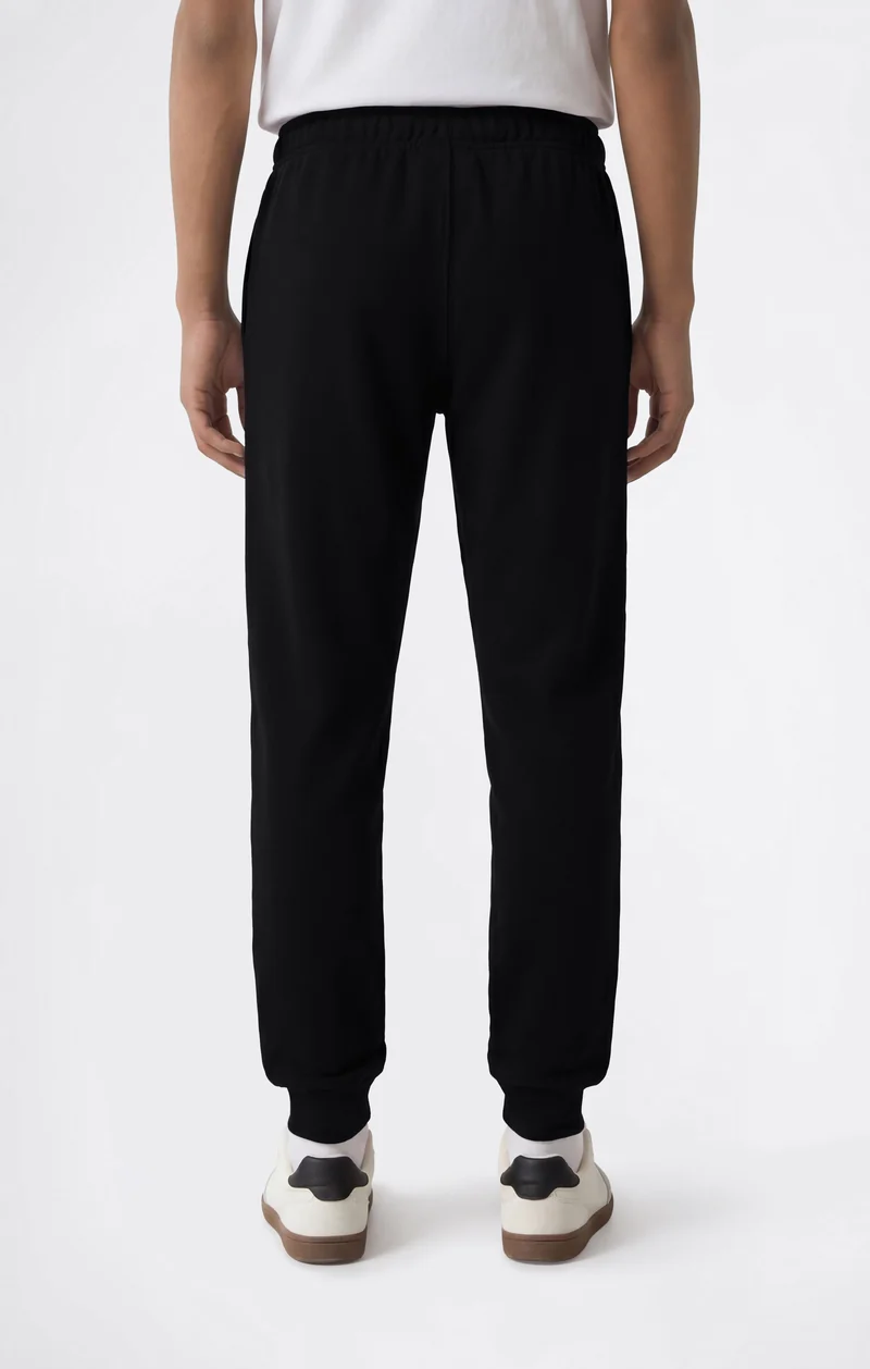 Boys' Fleece Rib Cuff Jogger Pants Script Logo