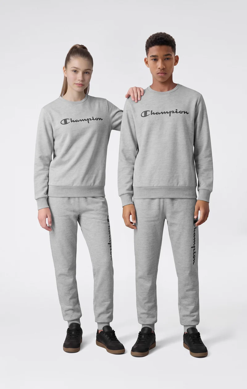 Boys' Fleece Rib Cuff Jogger Pants Script Logo