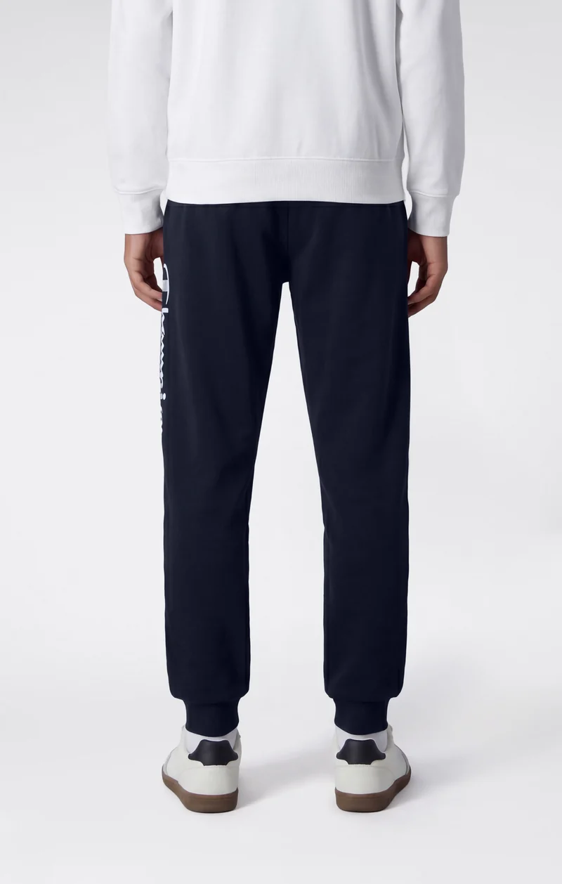 Boys' Fleece Rib Cuff Jogger Pants Script Logo