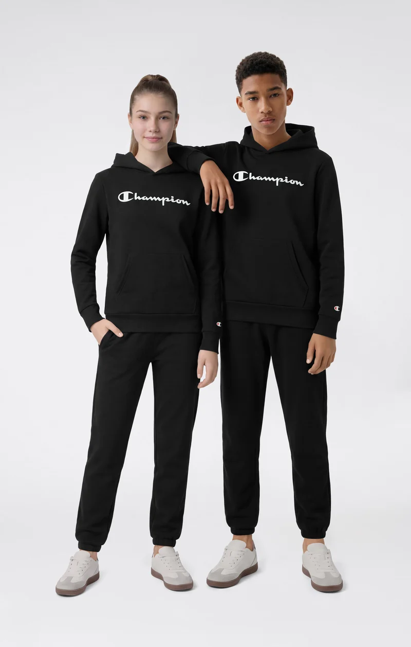 Boys' Fleece Hoodie Sweatshirt Script Logo