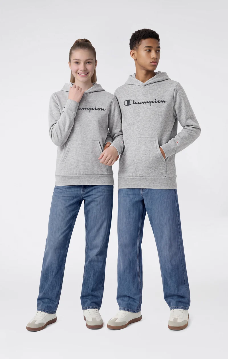 Boys' Fleece Hoodie Sweatshirt Script Logo