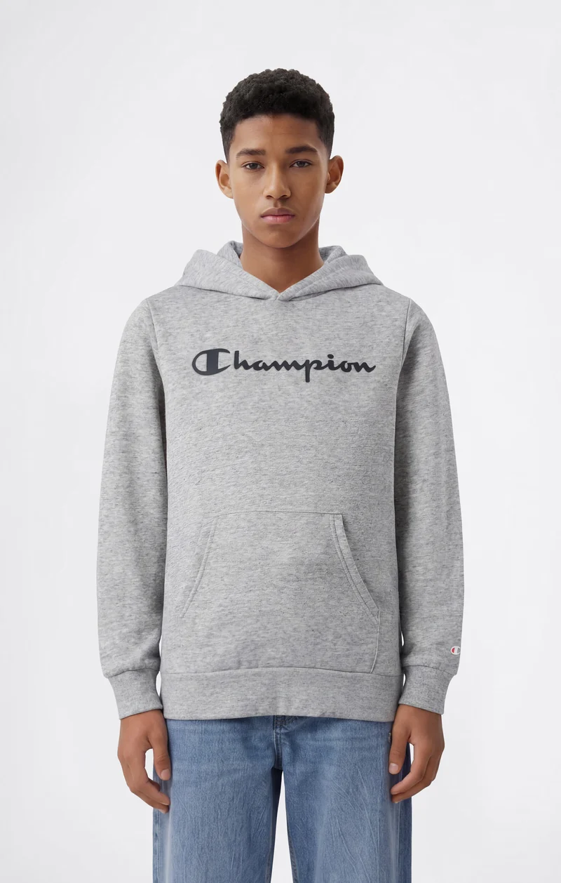 Boys' Fleece Hoodie Sweatshirt Script Logo