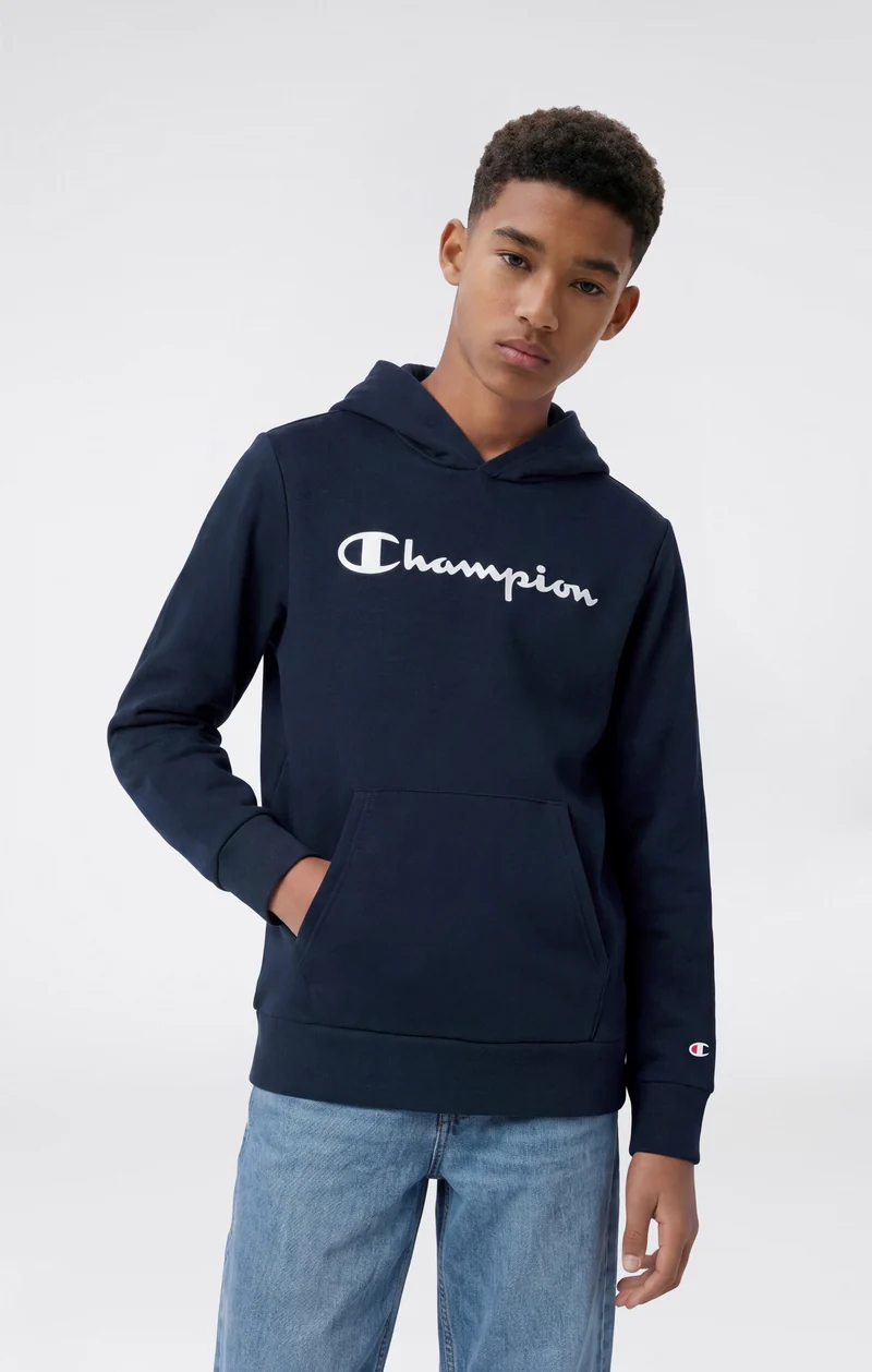 Boys' Fleece Hoodie Sweatshirt Script Logo