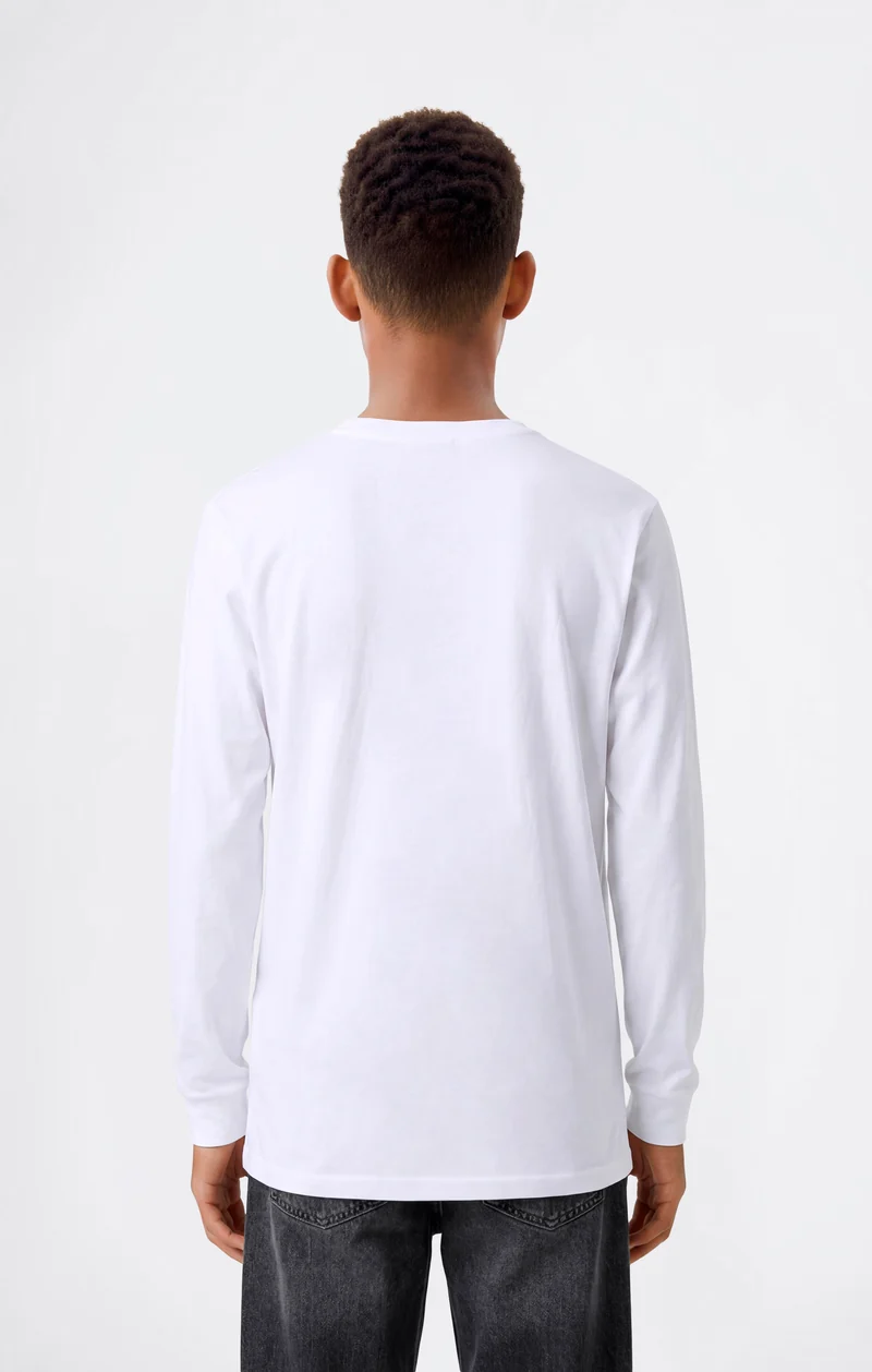 Boys' Long Sleeve T-Shirt Script Logo