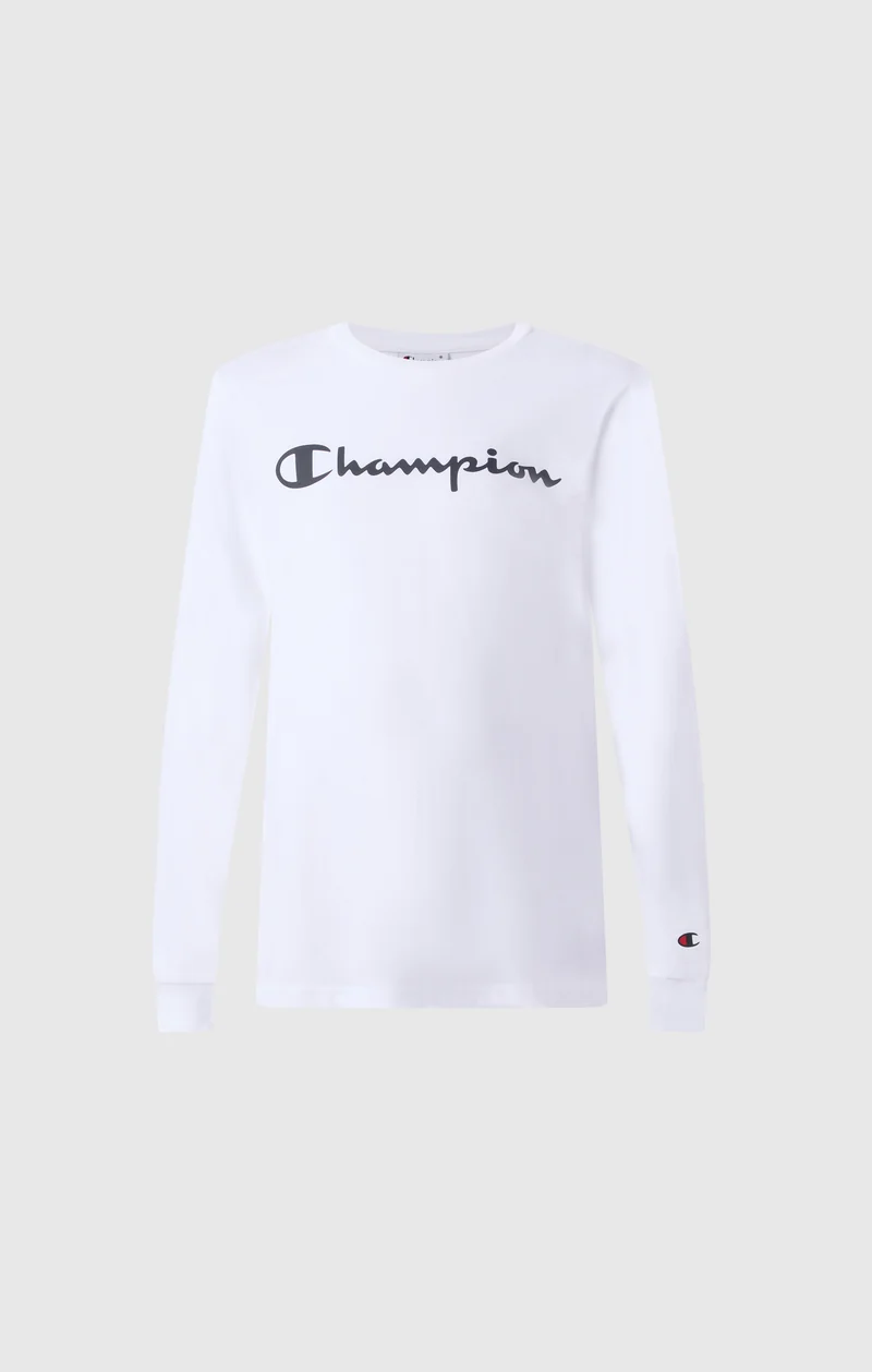 Boys' Long Sleeve T-Shirt Script Logo