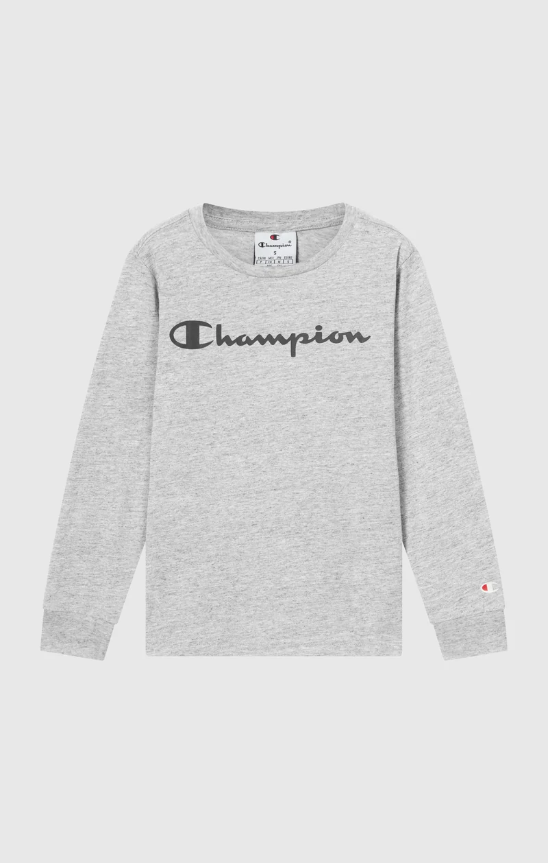 Boys' Long Sleeve T-Shirt Script Logo