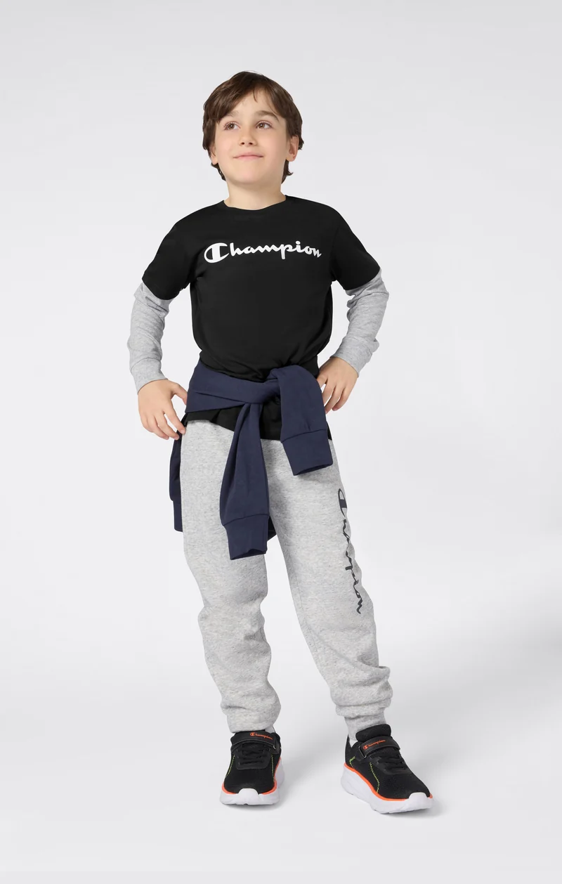 Boys' Long Sleeve T-Shirt Script Logo