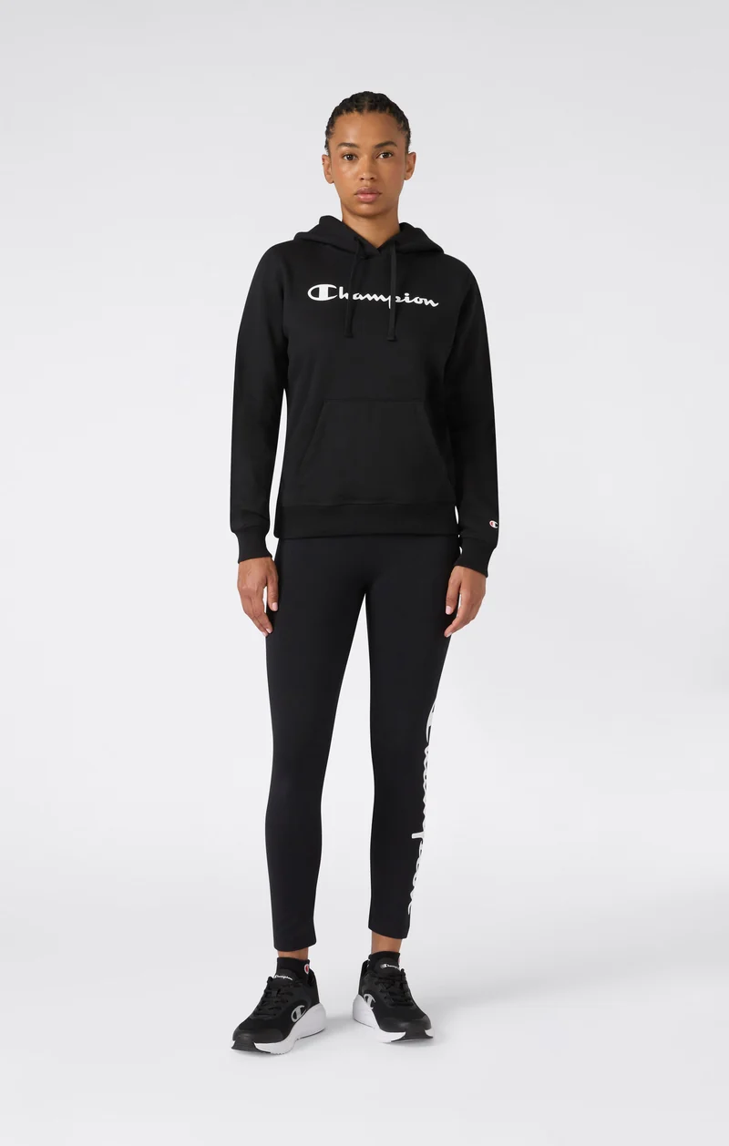 Women's Crop Leggings Script Logo