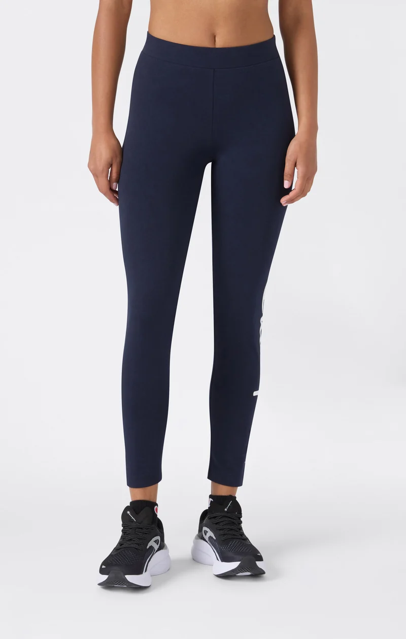 Women's Crop Leggings Script Logo