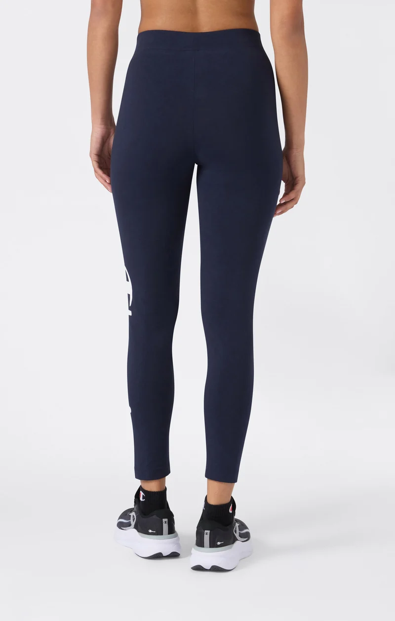 Women's Crop Leggings Script Logo