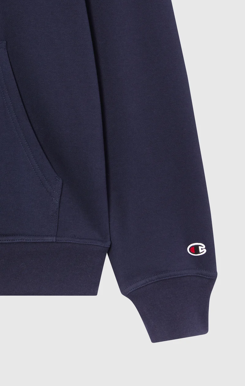 Men’s Fleece Hoodie with Big Embroidered Logo Icons