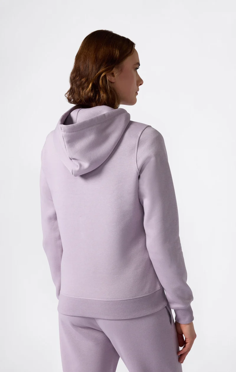 Women’s Fleece Hoodie with Big Embroidered Logo Icons