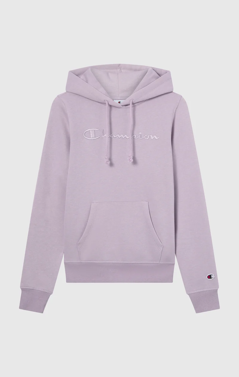 Women’s Fleece Hoodie with Big Embroidered Logo Icons