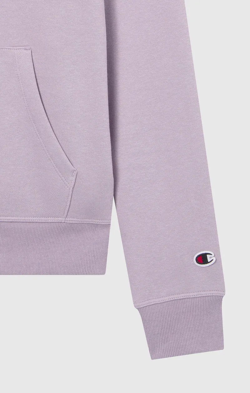 Women’s Fleece Hoodie with Big Embroidered Logo Icons