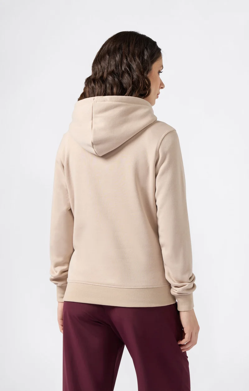 Women’s Fleece Hoodie with Big Embroidered Logo Icons