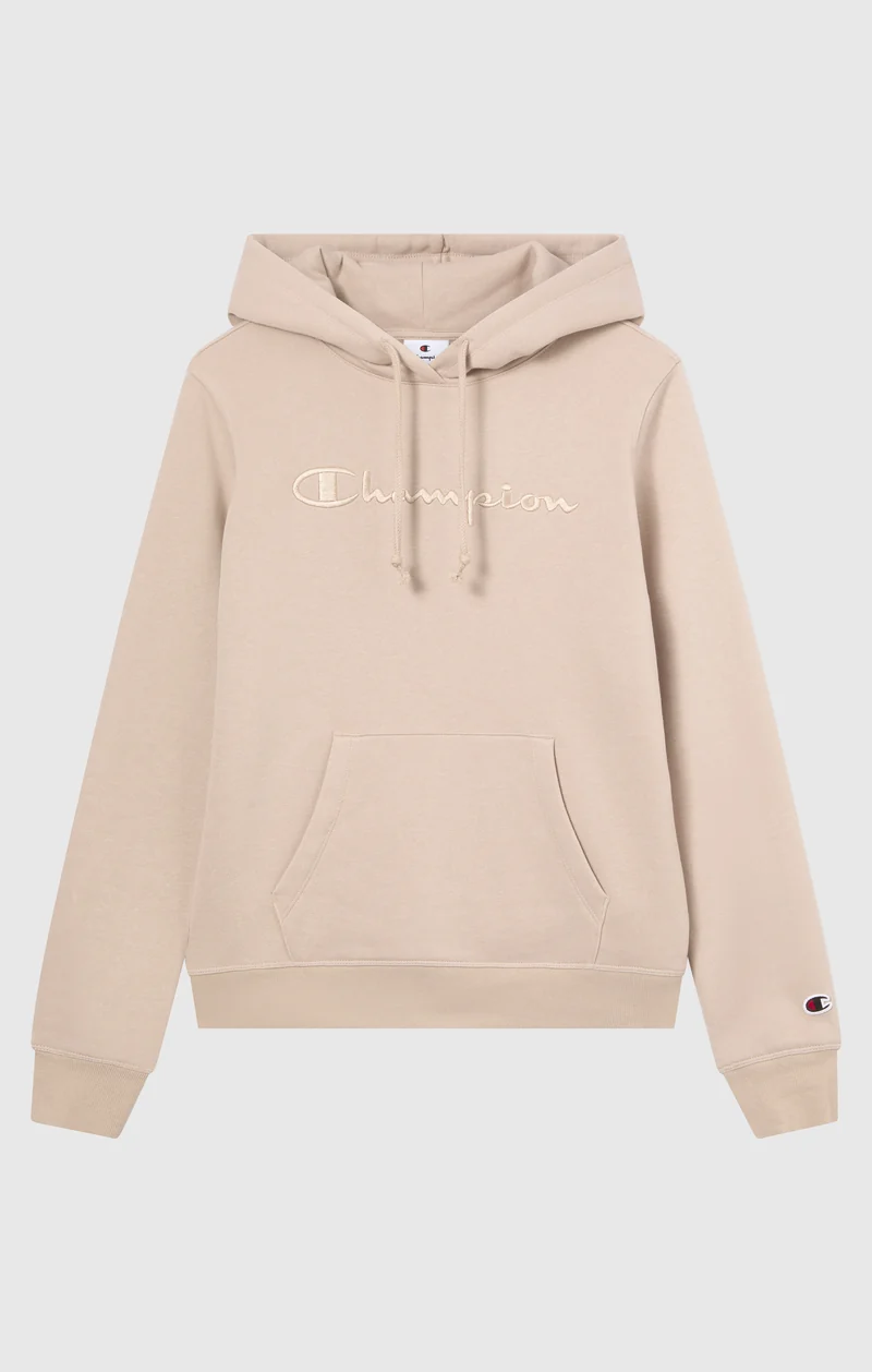 Women’s Fleece Hoodie with Big Embroidered Logo Icons
