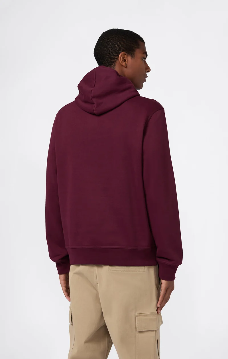 Men’s Fleece Hoodie with Big Embroidered Logo Icons