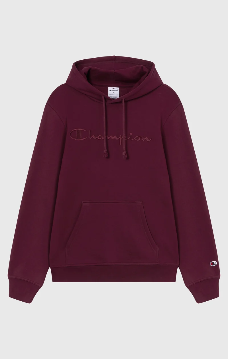 Men’s Fleece Hoodie with Big Embroidered Logo Icons