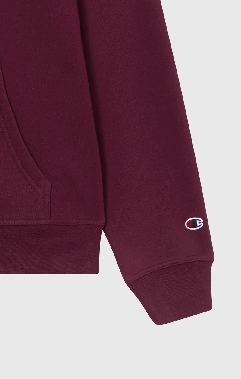 Men’s Fleece Hoodie with Big Embroidered Logo Icons